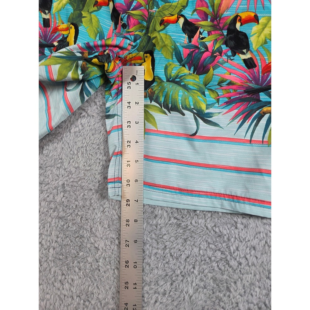 Wonder Nation Swim Trunks Size S 6-7 Blue Kids Tropical Toucan Board Shorts - Picture 7 of 8